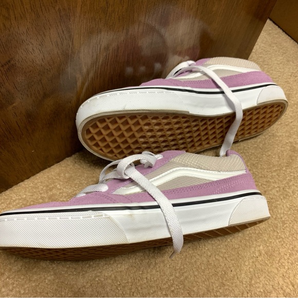 Vans Pink/Lavender and White Women's Sneakers - Picture 9 of 13